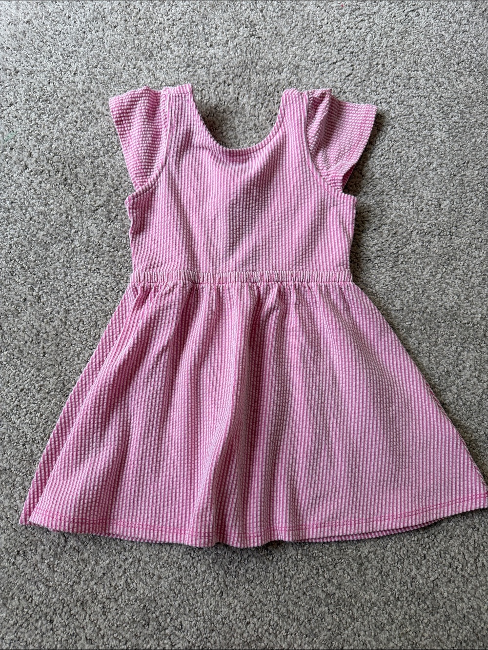 Crewcuts Girls Pink Seersucker Dress